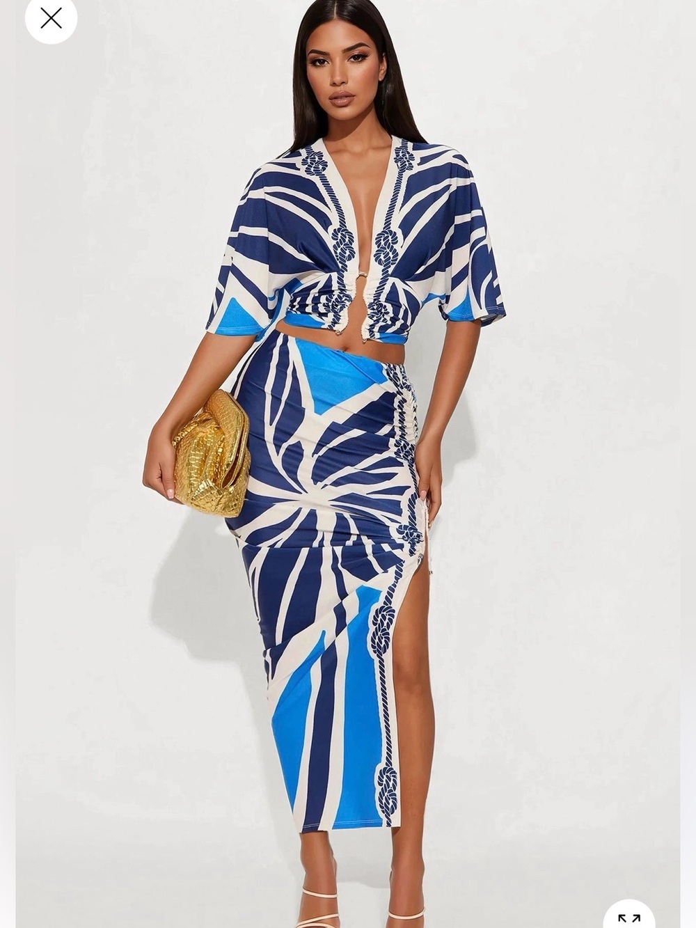 Sexy Two piece skirt set size 2X